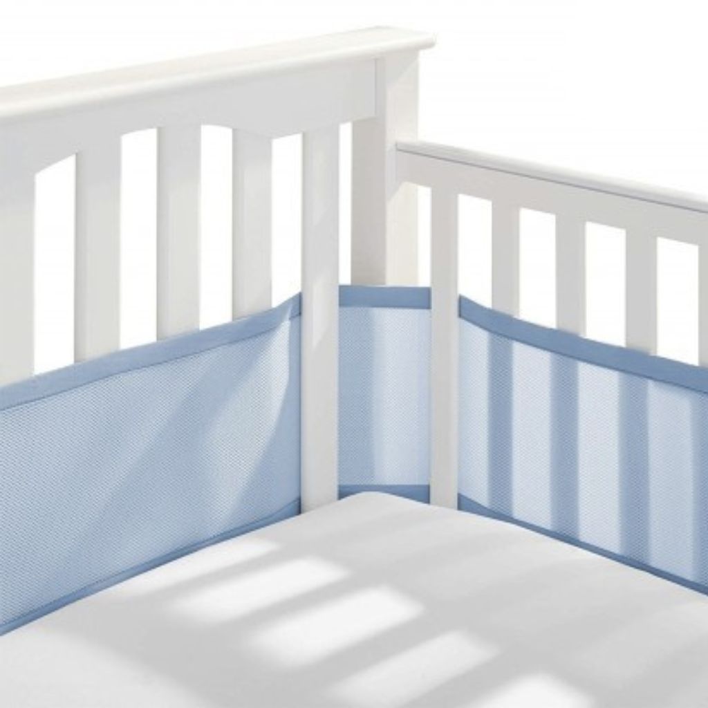 Tour de lit bébé respirant protégeant des barreaux du lit