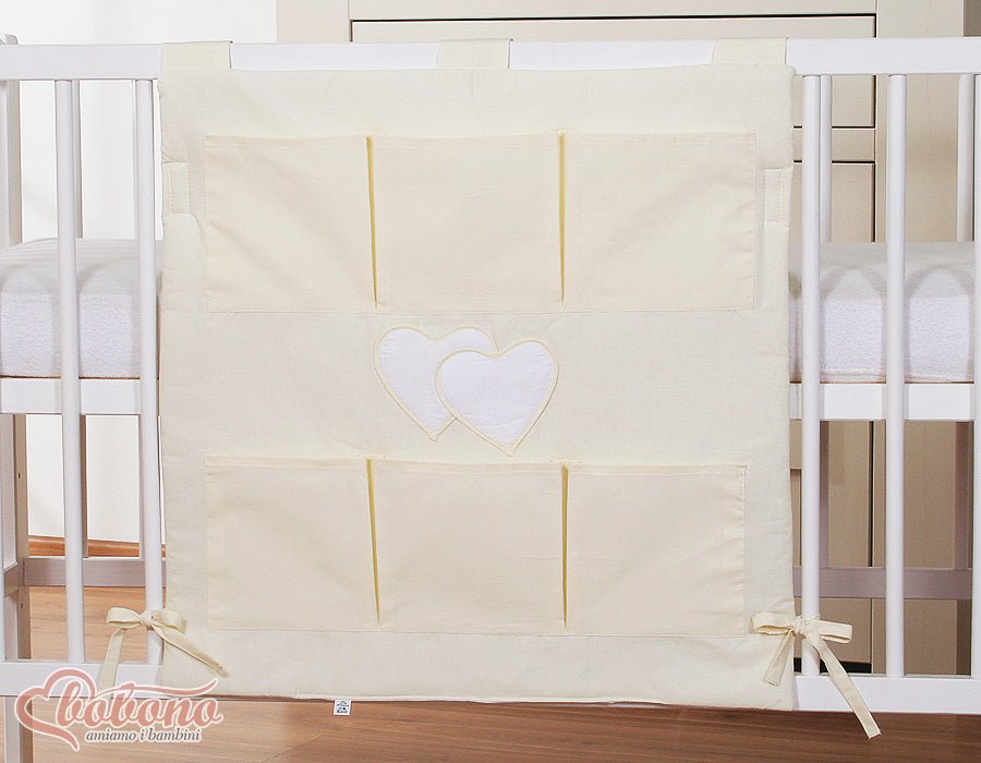 Tour de lit tresse rose pastel – Tresse de lit 3 brins pour bébé
