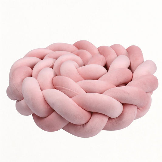 Tour de lit tressé rose – Tresse de lit 3 brins pour bébé - Spot Bébé
