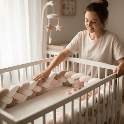 Tresse de lit terracotta pour chambre bébé – déco chaleureuse et cocooning