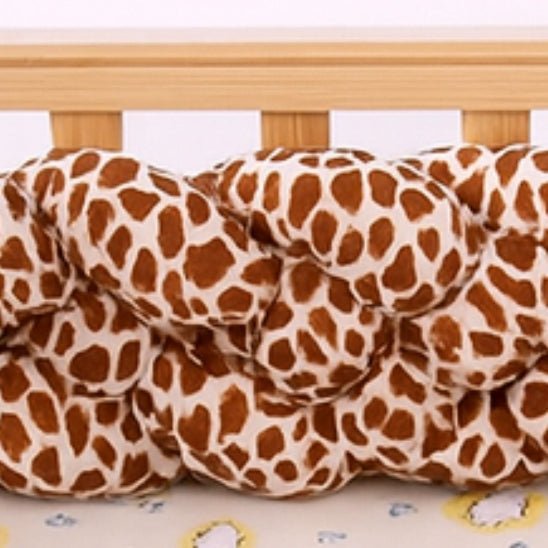 Tresse de lit bébé girafe beige et blanc, style scandinave