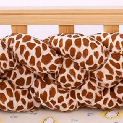 Tresse de lit bébé girafe beige et blanc, style scandinave