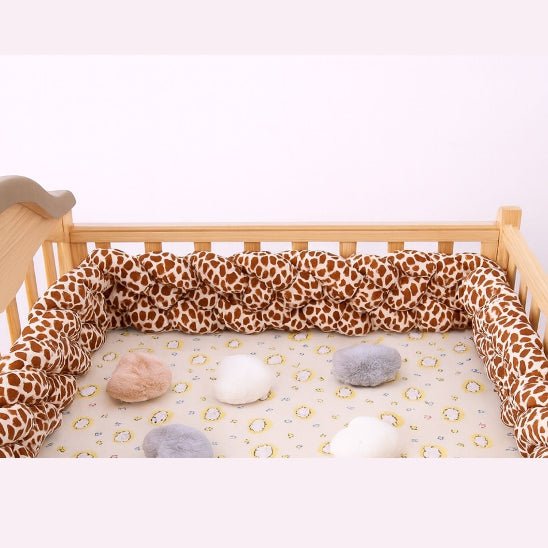 Tresse de lit bébé 4 brins girafe cocon doux et chaleureux