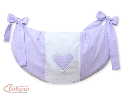 Tresse de lit bébé 4 brins rose tendre – Douce, sécurisante et décorative