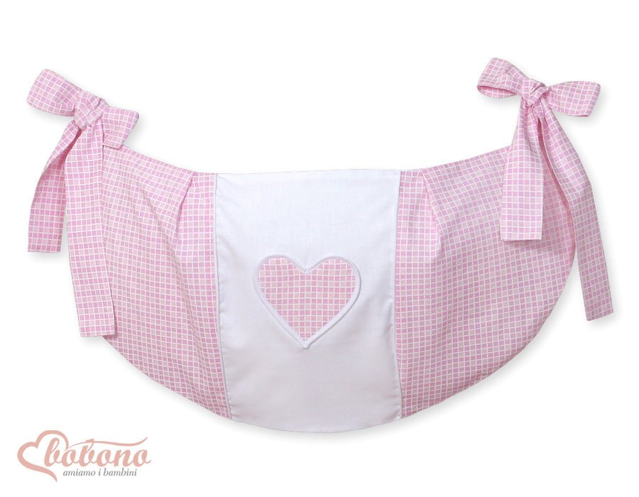 Tresse de lit bébé 4 brins rose tendre – Douce, sécurisante et décorative
