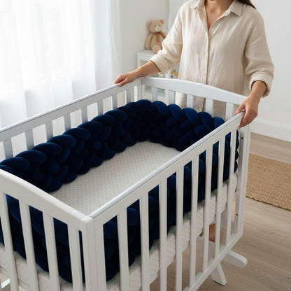 Tour de lit tressé 6 brins CoconProtect pour sécuriser le sommeil de bébé