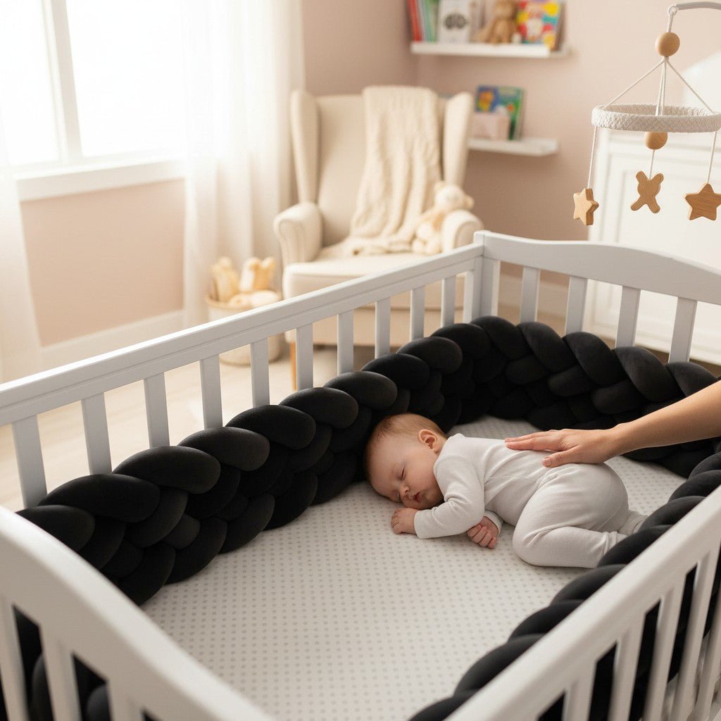 Tresse de lit bébé 6 brins CoconProtect décorative et sécurisante