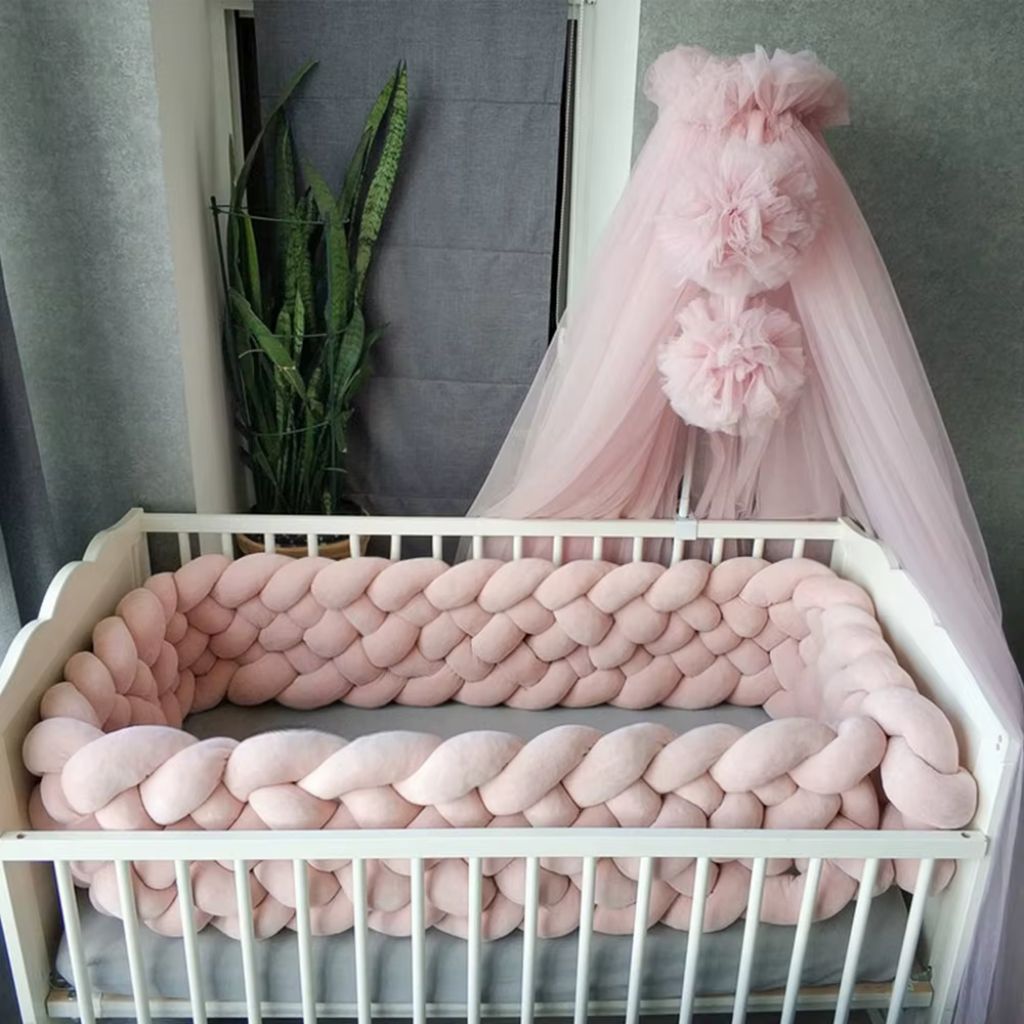 Tresse de lit bébé 6 brins UltraDoux en tissu doux