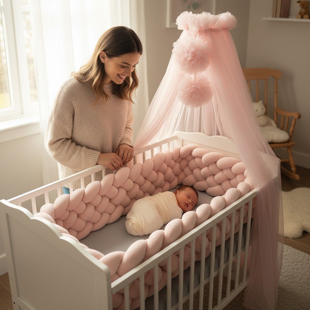 Tresse de lit bébé UltraDoux 6 brins pour lit à barreaux