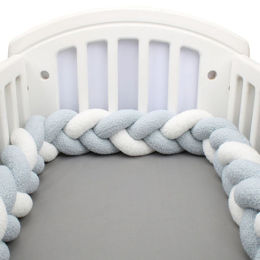 Tresse de Lit Bébé - bleu blanc mignon - Spot Bébé