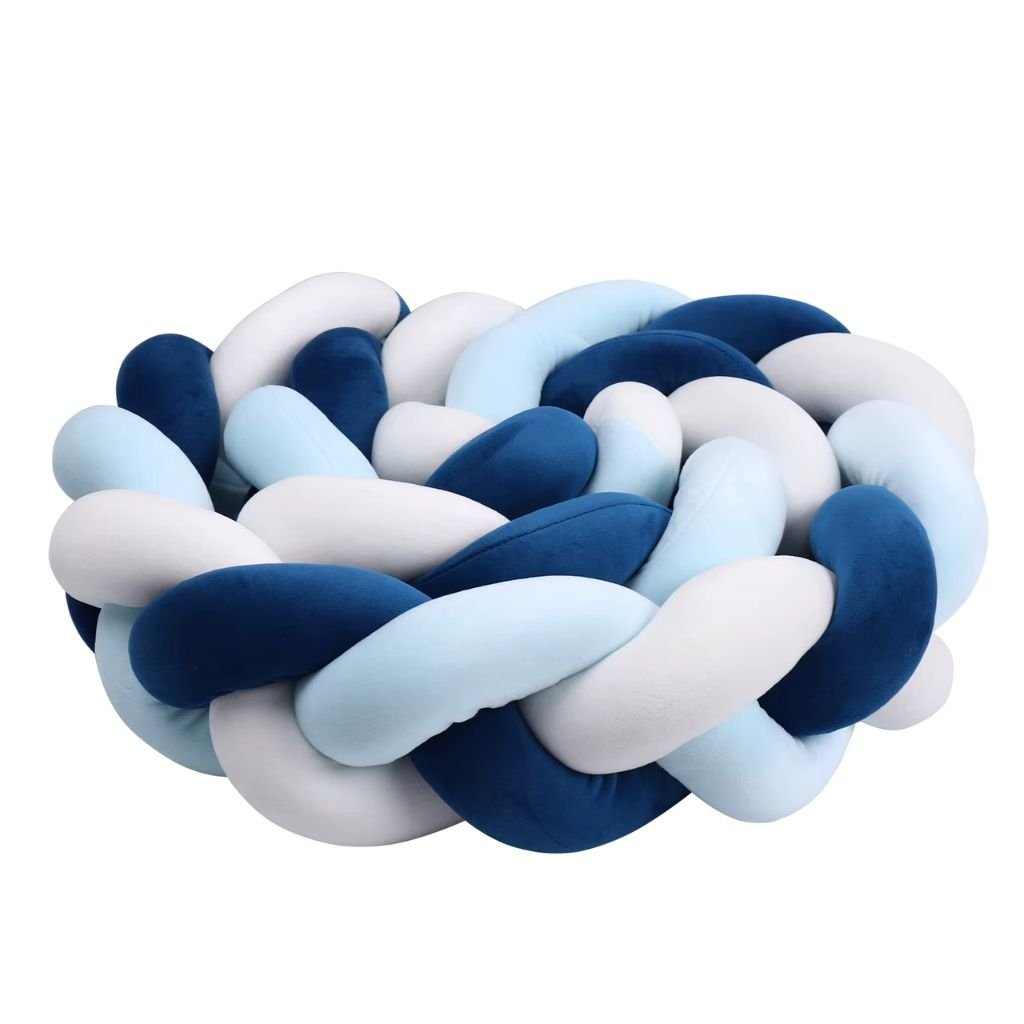 Tresse de Lit bébé - Bleu Doudou (3 Brins) - Spot Bébé