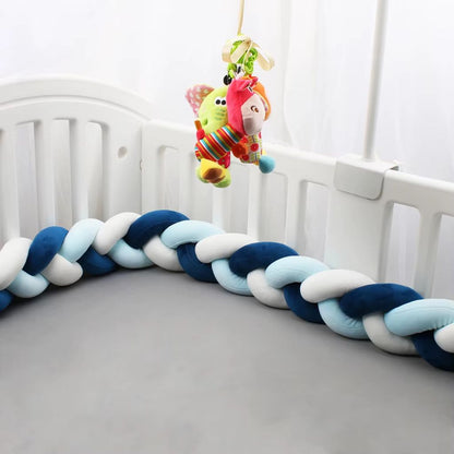Tresse de Lit bébé - Bleu Doudou (3 Brins) - Spot Bébé