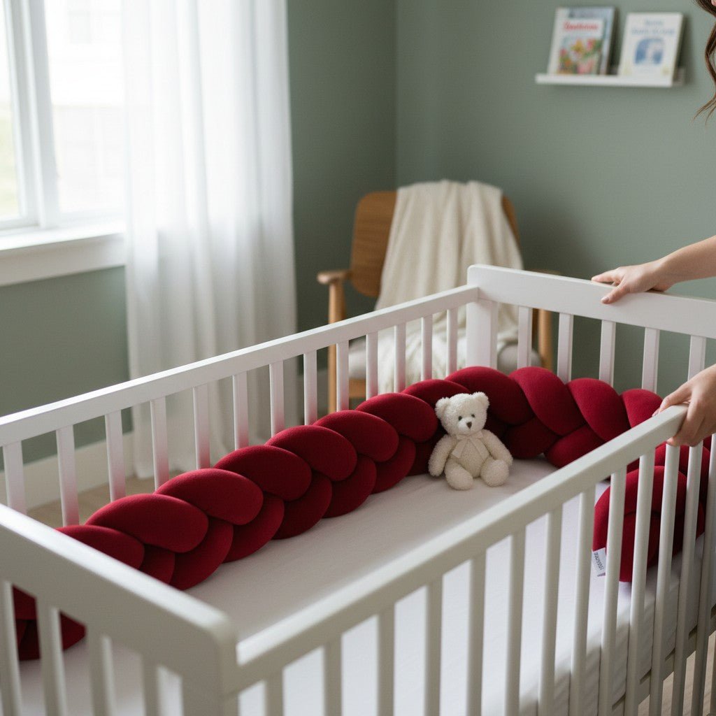 Tresse de Lit Bébé | Cocon Sécurisant anti-chocs pour lit à barreaux