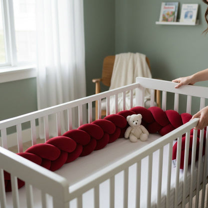 Tresse de Lit Bébé | Cocon Sécurisant anti-chocs pour lit à barreaux
