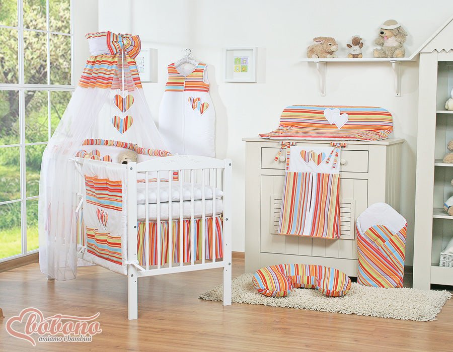 Tresse de lit bébé – Écru velours doux – 3 brins