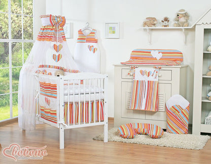 Tresse de lit bébé – Écru velours doux – 3 brins