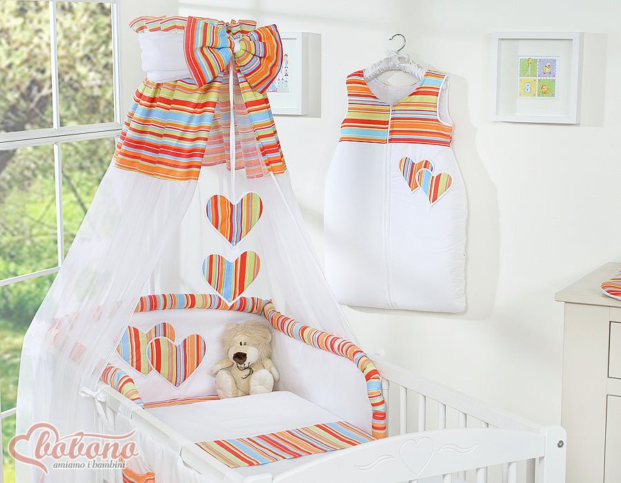 Tresse de lit bébé – Écru velours doux – 3 brins