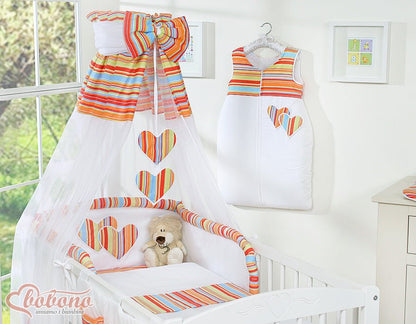 Tresse de lit bébé – Écru velours doux – 3 brins