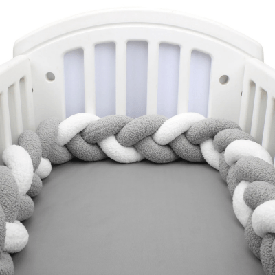 Tresse de lit bébé - Gris blanc hypoallergénique sécuritaire - Spot Bébé