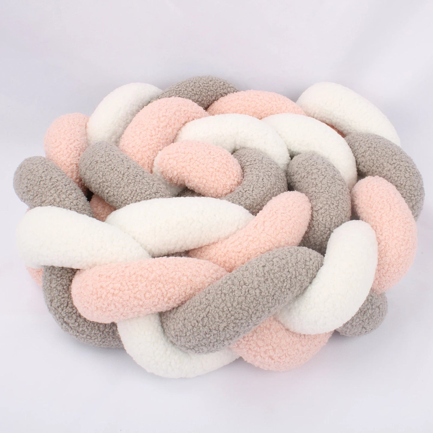 Tresse de lit bébé - multicolore rose gris blanc - Spot Bébé