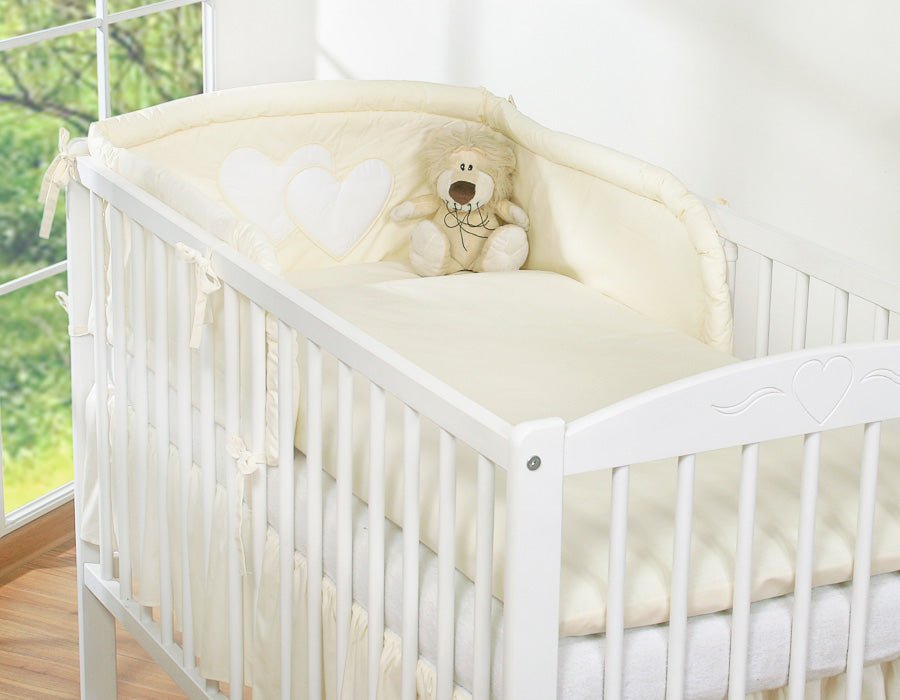 Tresse de Lit - Bébé vert menthe et blanc - coussin allaitement