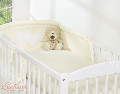 Tresse de Lit - Bébé vert menthe et blanc - coussin allaitement