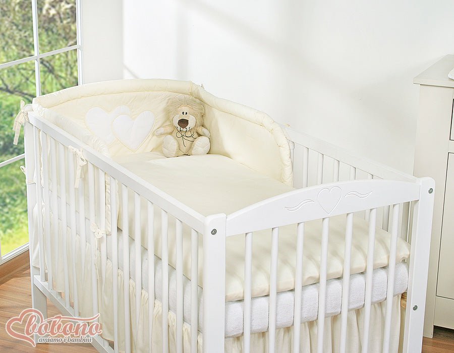 Tresse de Lit - Bébé vert menthe et blanc - coussin allaitement