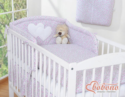 Tresse de Lit pour Bébé - Camel bleu et blanc Protection Douce et Design Élégant
