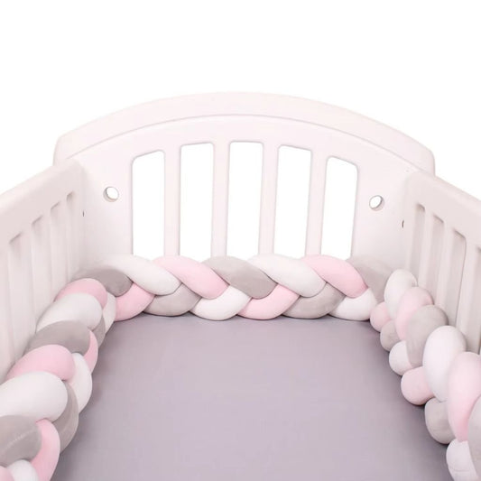 Tresse de lit - Rose gris blanc - Spot Bébé