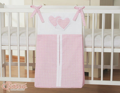 Tresse de lit rose – Le tour de lit tressé qui protège et apaise bébé