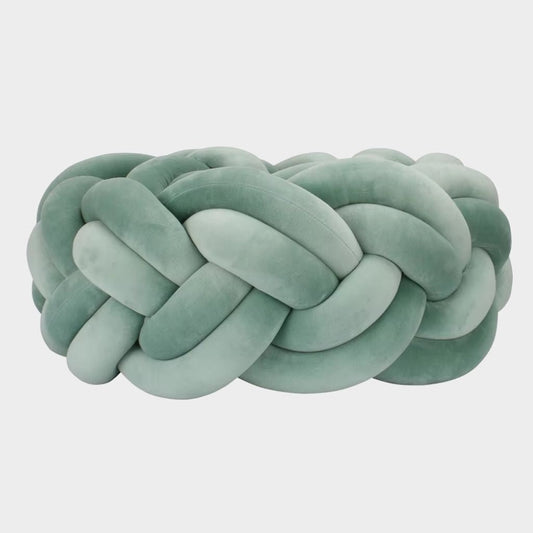 Tresse de lit verte douce en velours épais pour lit bébé