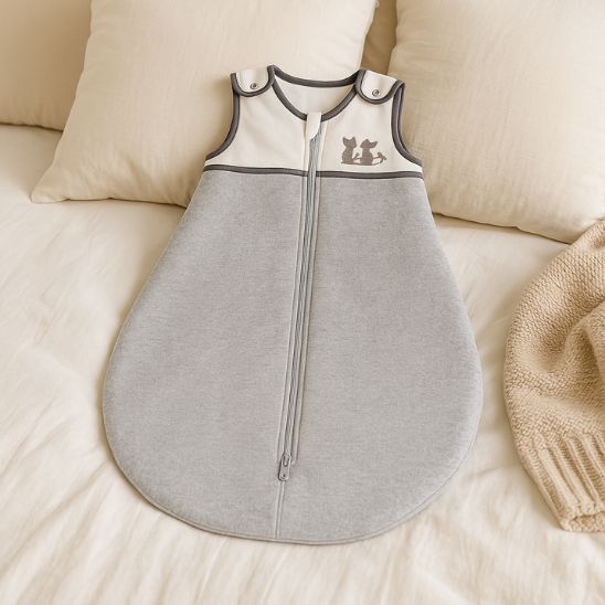 Turbulette naissance mixte grise – accessoire de puériculture confortable et sûr