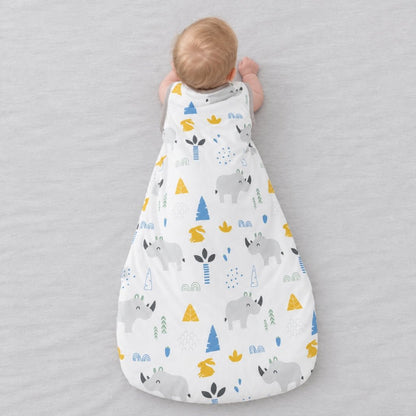 Dos de la turbulette pour bébé mi-saison imprimée rhinocéros