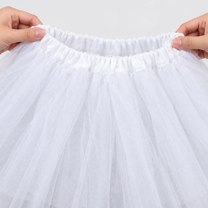 Ceinture élastique recouverte de satin du tutu blanc, étirée à la main