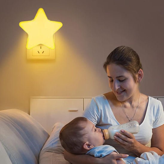 Veilleuse bébé avec projection d’étoiles au plafond