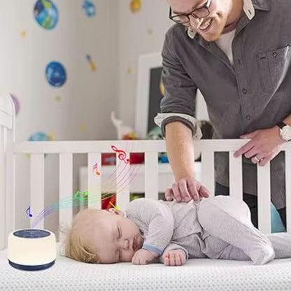 Veilleuse bébé bruit blanc avec lumière RGB colorée et réglable