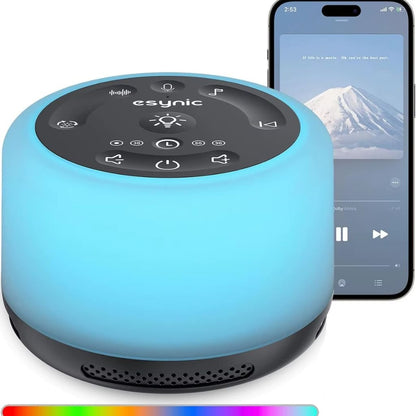 Veilleuse bébé multifonction avec bruit blanc, musique et minuteur