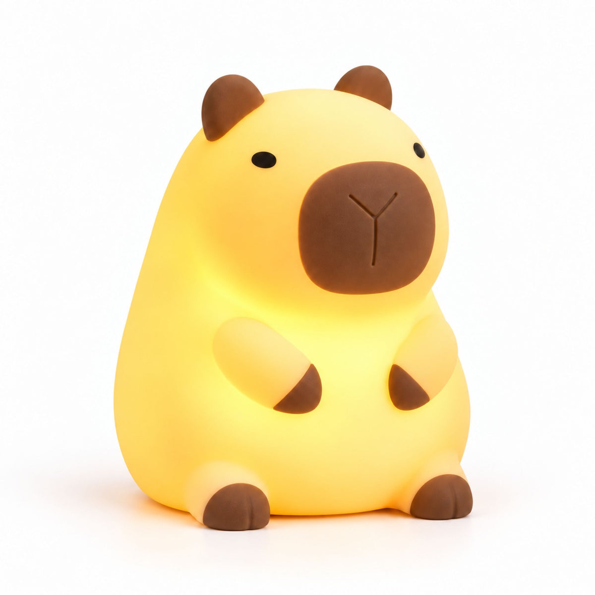 Veilleuse bébé capybara assis Noisette petit modèle 7,5 cm