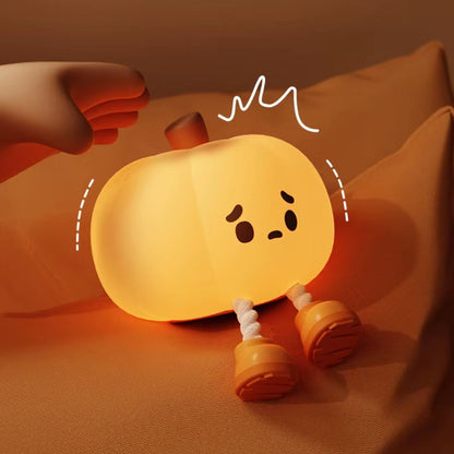 Veilleuse bébé citrouille avec 3 niveaux de luminosité réglables