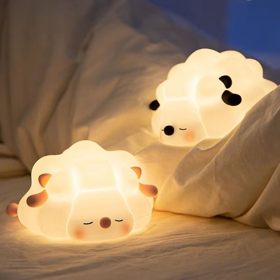 Veilleuse bébé mouton kawaii pour décoration de chambre d’enfant