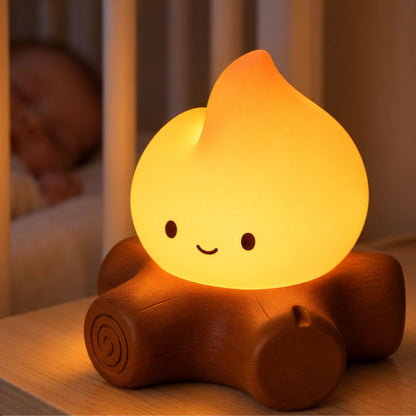 Gros plan sur la veilleuse bruit blanc bébé, bébé endormi en arrière-plan