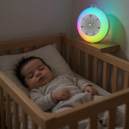 Veilleuse portable à LED et bruit blanc pour chambre bébé Spot Bébé