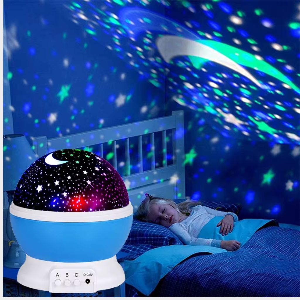 Lampe projecteur d’étoiles – décor lumineux pour enfants