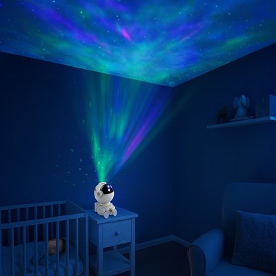 Veilleuse projection à lumière LED douce et sécurisée pour bébé